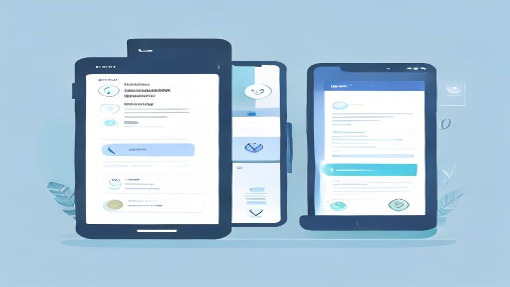 flat illustration of landing page wireframe with headline section, social proof icons, call to actio