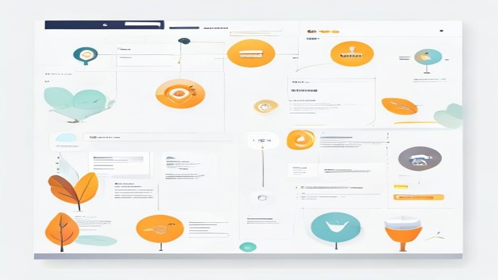 flat illustration of landing page structure diagram with hero section, benefit bullets, social proof