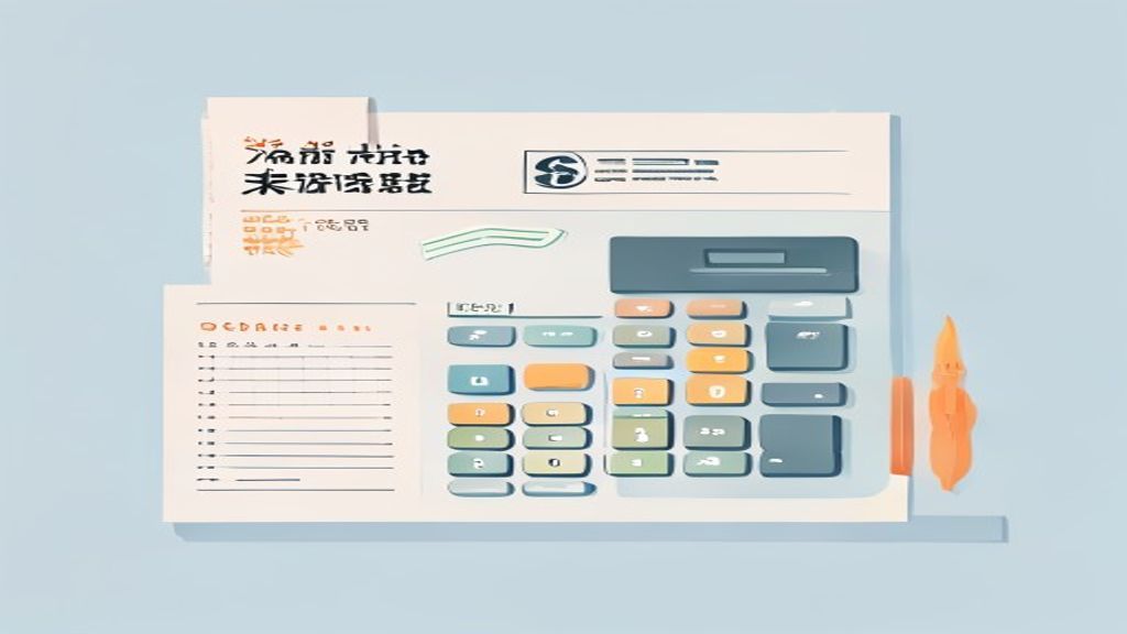 flat illustration of a Japanese tax form and calendar with deadline, calculator, yen notes, minimal 