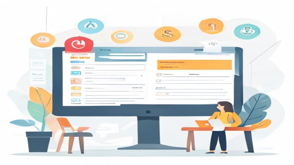 flat illustration of ASP affiliate marketplace dashboard with compliance badges, checklist icons, co